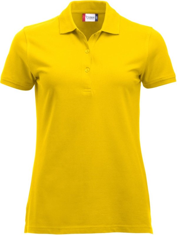 Clique Classic Marion S/S Dámské piqué polo z&nbsp;těžké bavlny 67.8246 lemon - Dámské oblečení trika