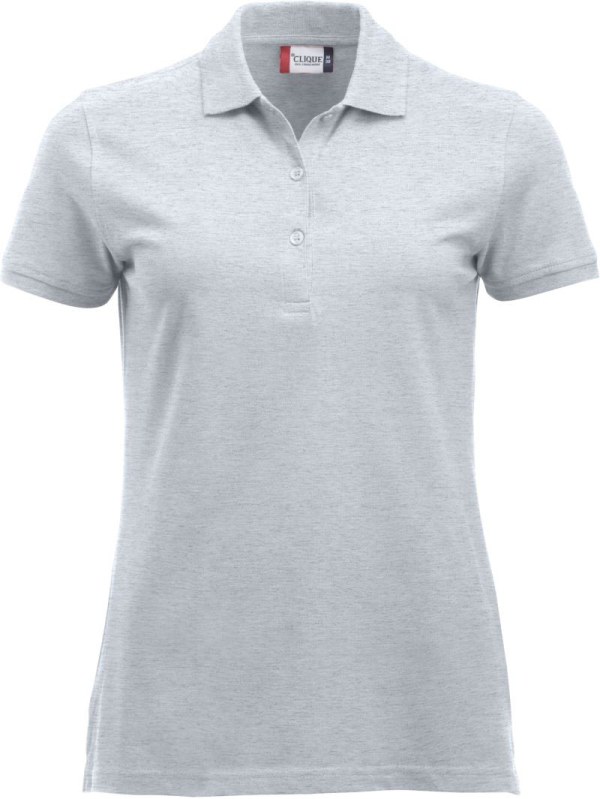 Clique Classic Marion S/S Dámské piqué polo z těžké bavlny 67.8246 ash