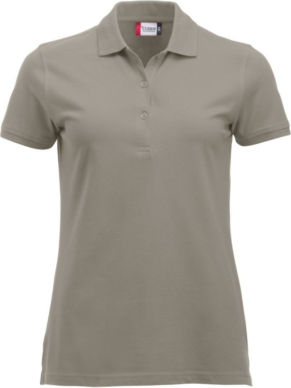 Clique Classic Marion S/S Dámské piqué polo z těžké bavlny 67.8246 silver