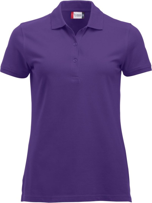 Clique Classic Marion S/S Dámské piqué polo z těžké bavlny 67.8246 bright lilac