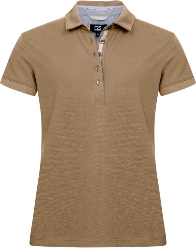 Cutter & Buck Advantage Premium Polo W Dámské piqué polo 68.4421 khaki - Dámské oblečení trika