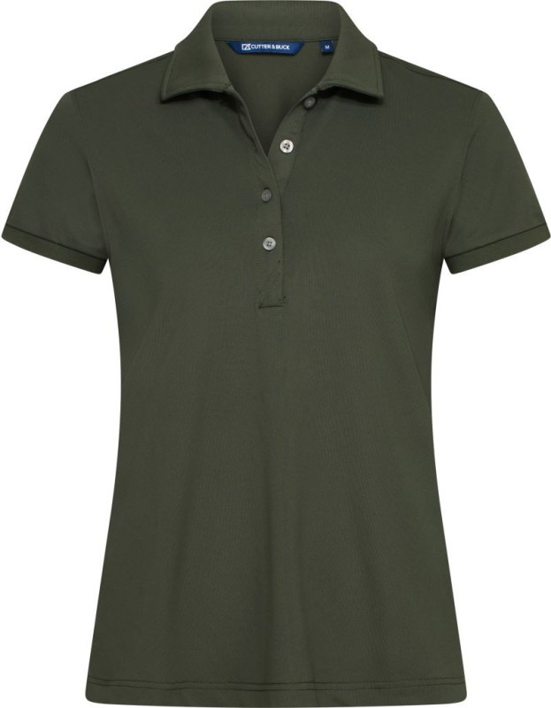 Cutter & Buck Virtue Polo Solid Women Dámské funkční polo 68.4435 ivy green - Dámské oblečení trika