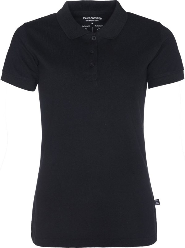 Pure Waste PQW Dámské piqué polo z těžké bavlny 74.0PQW black
