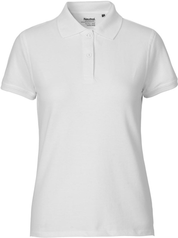 Neutral O 22980 Dámské piqué polo z bio bavlny 77.2280 white