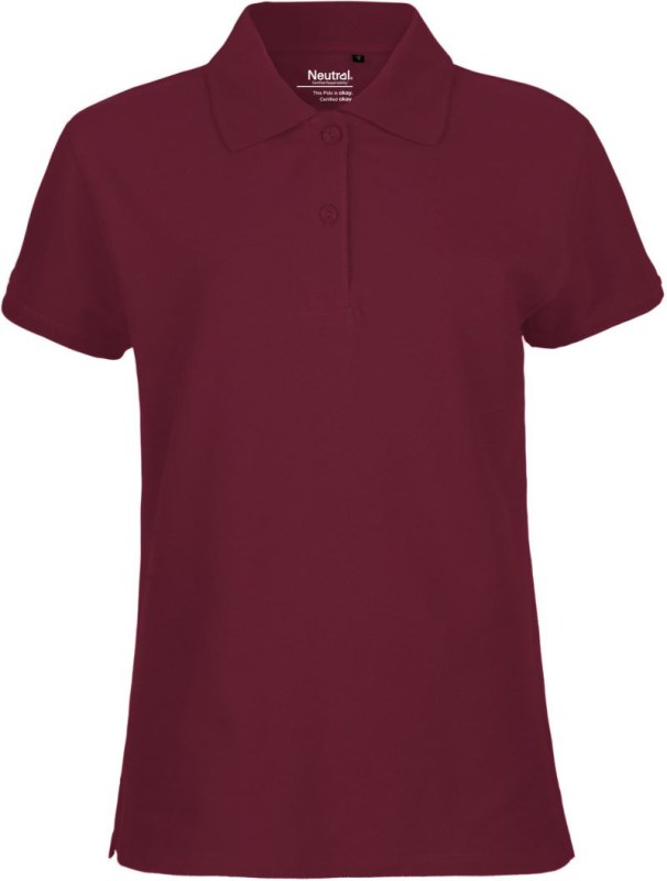 Neutral O 22980 Dámské piqué polo z bio bavlny 77.2280 bordeaux