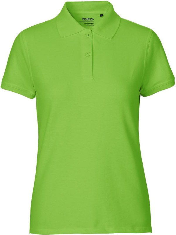 Neutral O 22980 Dámské piqué polo z bio bavlny 77.2280 lime
