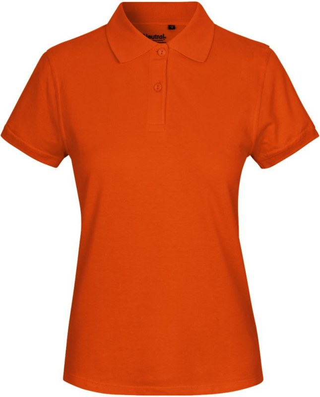 Neutral O 22980 Dámské piqué polo z bio bavlny 77.2280 orange
