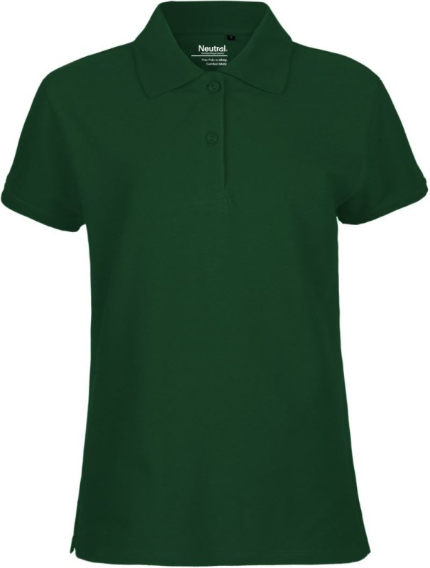 Neutral O 22980 Dámské piqué polo z bio bavlny 77.2280 bottle green