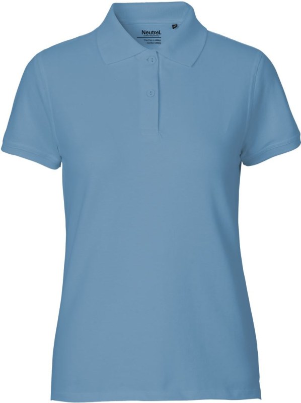 Neutral O 22980 Dámské piqué polo z bio bavlny 77.2280 dusty indigo
