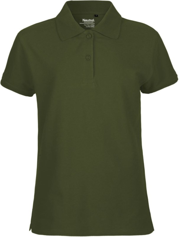 Neutral O 22980 Dámské piqué polo z&nbsp;bio bavlny 77.2280 military - Dámské oblečení trika