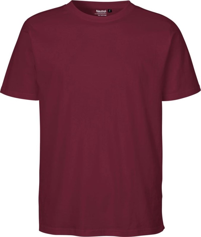 Neutral O 60002 Unisex tričko z bio bavlny 77.6002 bordeaux