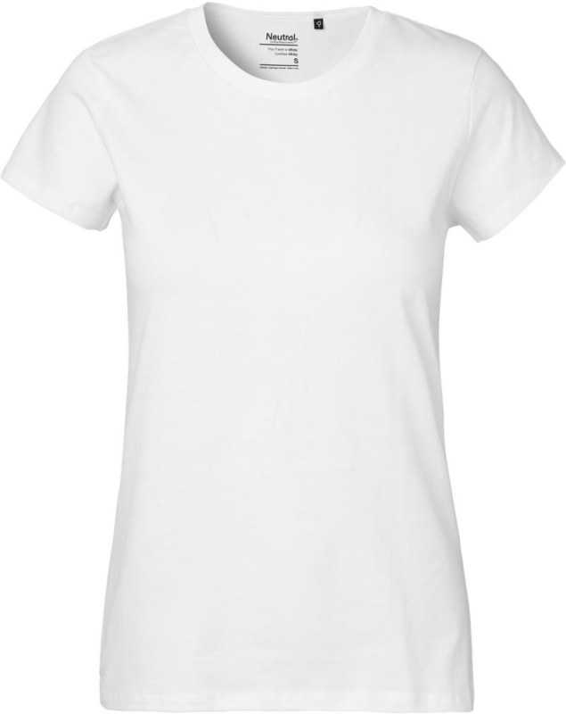 Neutral O 80001 Dámské tričko z těžké bio bavlny 77.8001 white