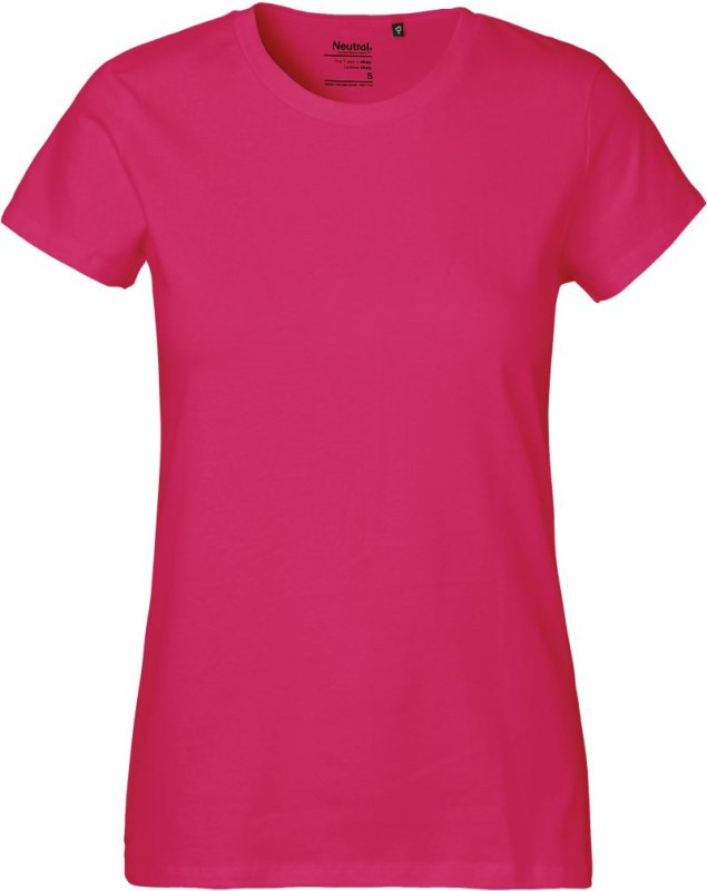 Neutral O 80001 Dámské tričko z těžké bio bavlny 77.8001 pink