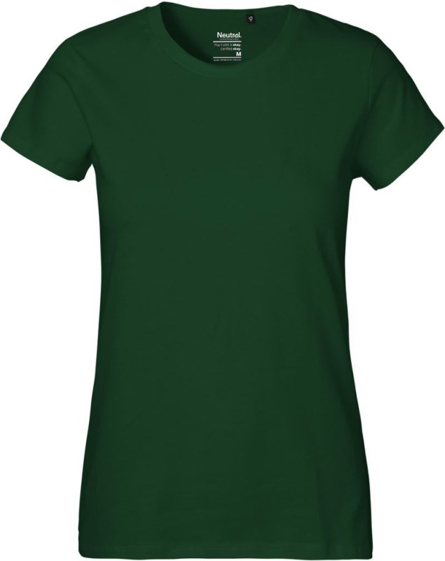 Neutral O 80001 Dámské tričko z těžké bio bavlny 77.8001 bottle green