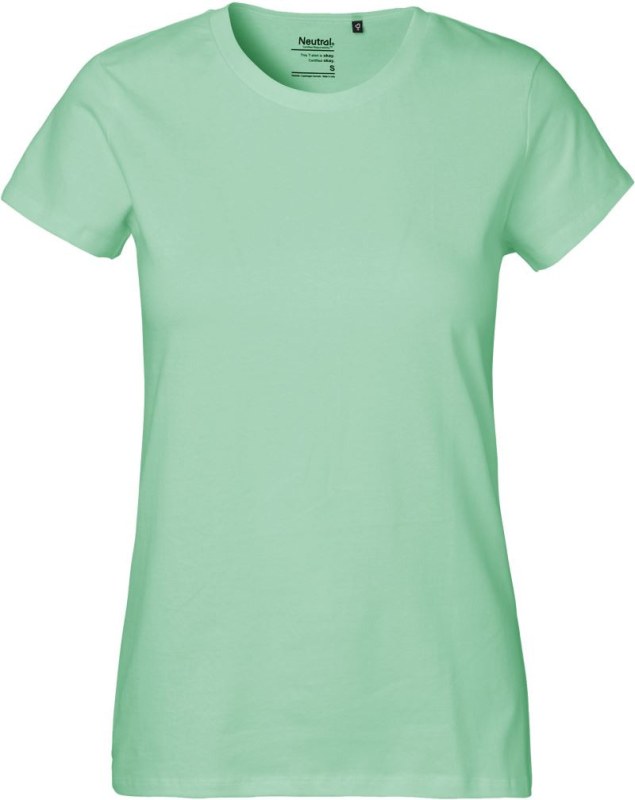 Neutral O 80001 Dámské tričko z těžké bio bavlny 77.8001 dusty mint