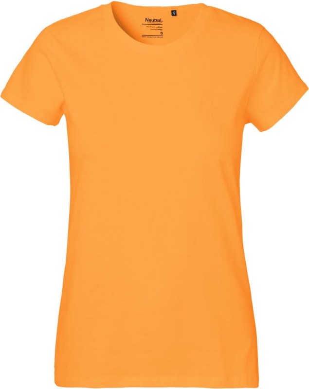 Neutral O 80001 Dámské tričko z&nbsp;těžké bio bavlny 77.8001 okay orange - Dámské oblečení trika