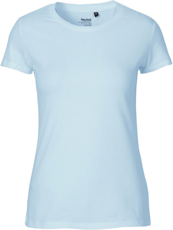 Neutral O 81001 Dámské tričko z bio bavlny 77.8101 light blue