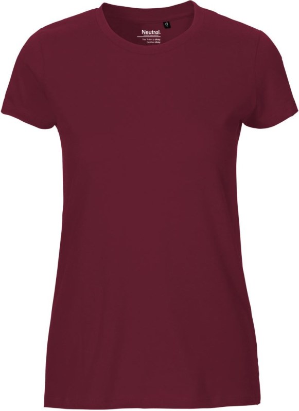 Neutral O 81001 Dámské tričko z&nbsp;bio bavlny 77.8101 bordeaux - Dámské oblečení trika