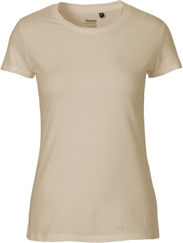 Neutral O 81001 Dámské tričko z bio bavlny 77.8101 sand