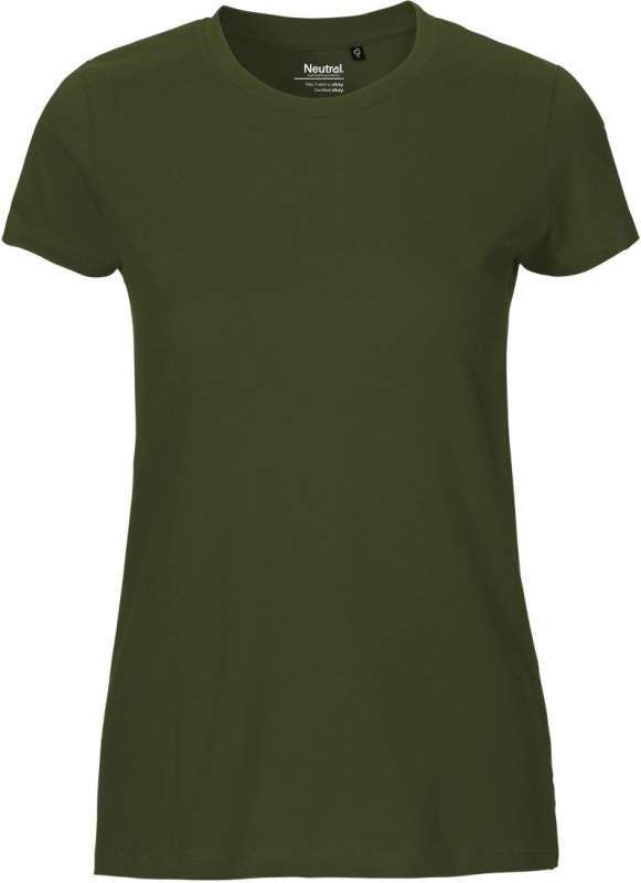 Neutral O 81001 Dámské tričko z bio bavlny 77.8101 military