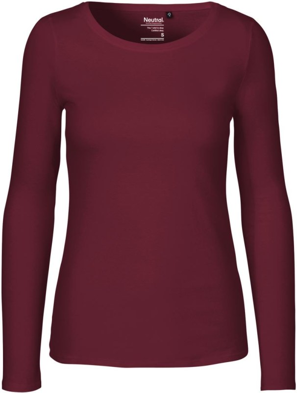 Neutral O 81050 Dámské tričko s&nbsp;dlouhým rukávem 77.8150 bordeaux - Dámské oblečení trika