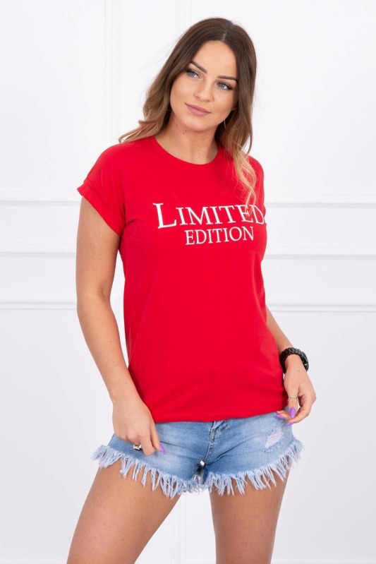 Limitovaná edice červené halenky - Dámské oblečení trika