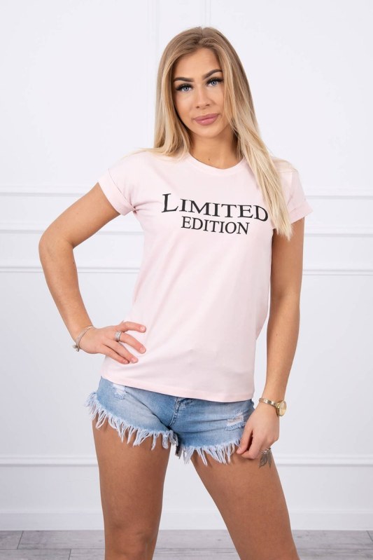 Limitovaná edice halenky pudrově růžová+černá - Dámské oblečení trika