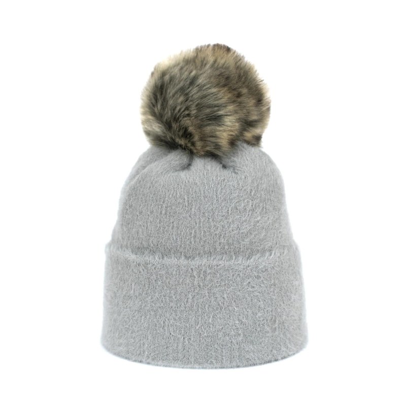 Světle šedá čepice Soft Fluff - Art of Polo - Dámské oblečení trika