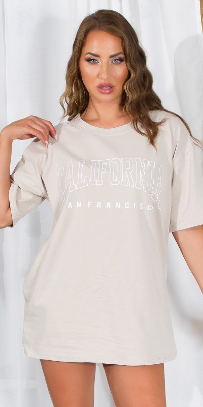Sexy tričko Koucla Oversized T-Shirt "California" - Dámské oblečení trika