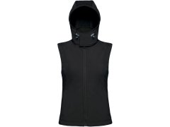 B&C Hooded Softshell Gilet /women Dámská 3-vrstvá softhellová vesta 01.0939 black