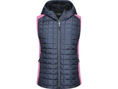 Daiber JN 767 Dámská pletená hybridní vesta 02.0767 pink melange/anthracite melange