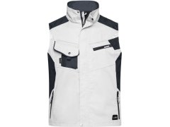 Daiber JN 822 Pracovní vesta - Strong 02.0822 white/carbon