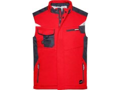 Daiber JN 825 Pracovní zimní softshellová vesta - Strong 02.0825 red/black