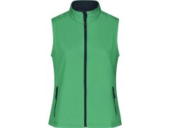 Daiber JN 1127 Dámská 2-vrstvá promo softshellová vesta 02.1127 green/navy