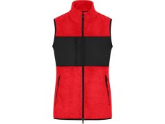 Daiber JN 1309 Dámská fleecová vesta 02.1309 red/black