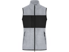 Daiber JN 1309 Dámská fleecová vesta 02.1309 light melange/black