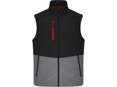Daiber JN 1888 3-vrstvá softshellová vesta 02.1888 black/metal grey