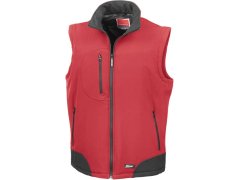 Result R 123X 3-vrstvá softshellová vesta 30.123X red/black