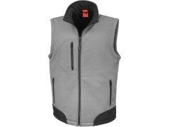 Result R 123X 3-vrstvá softshellová vesta 30.123X workguard grey/black