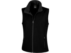 Result R 232F Dámská 2-vrstvá softshell vesta "Printable" 30.232F black/black