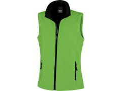 Result R 232F Dámská 2-vrstvá softshell vesta "Printable" 30.232F vivid green/black