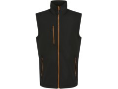 Regatta TRA 915 2-vrstvá softshellová vesta "Navigate" 36.A915 black/orange pop