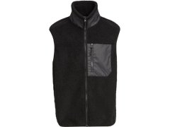 Build your Brand BY 407 Unisex fleeceová vesta "Bonded Sherpa" 56.0407 black