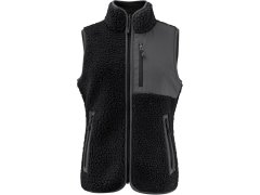 James Harvest Kingsley Fleece Vest Women Dámská fleecová vesta Sherpa "Two-Tone" 62.1505 black