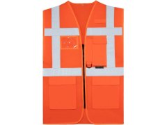 Korntex KXCMMF – Larisa Multifunkční síťovaná vesta 76.CMMF hi vis orange