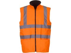 Yoko HV 008F Hi-Vis Oboustranná Fleecová Vesta 79.008F hi vis orange