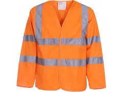 Yoko HVJ 200 Bezpečnostní vesta s&nbsp;dlouhým rukávem 79.J200 hi vis orange