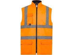 Yoko HV 005 Hi-Vis polstrovaná vesta 79.V005 hi vis orange