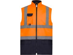 Yoko HV 005 Hi-Vis polstrovaná vesta 79.V005 hi vis orange/navy