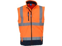 Yoko HV 006 Hi-Vis softshellová vesta 79.V006 hi vis orange/navy